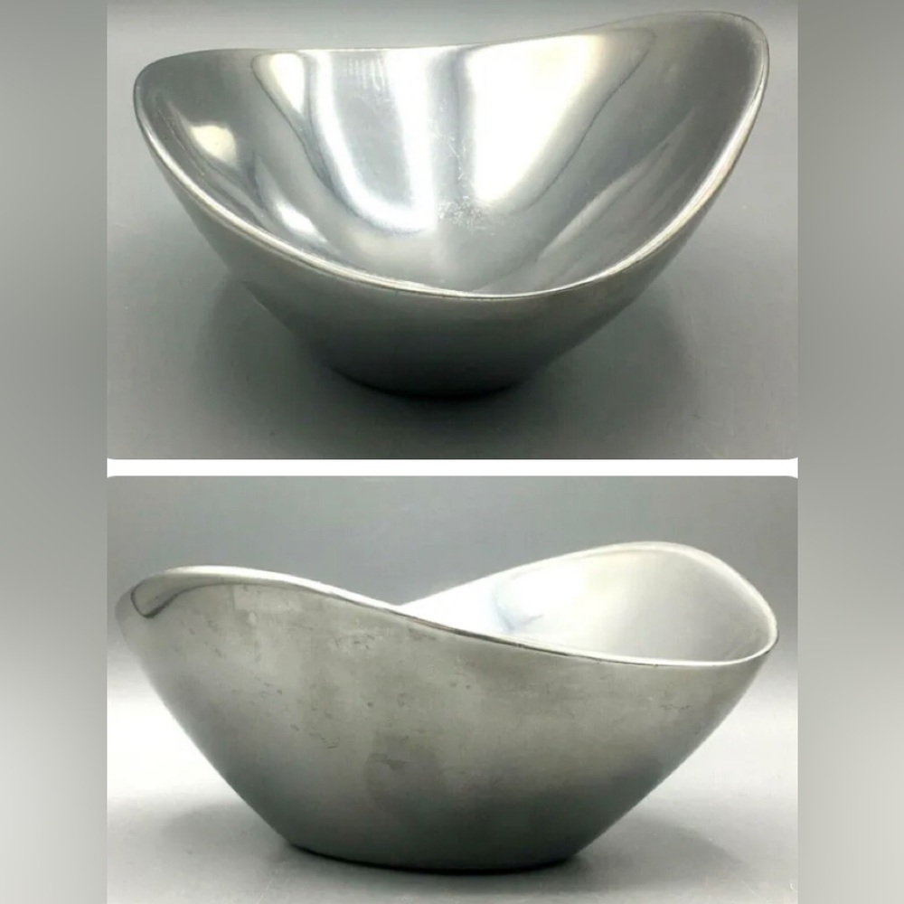 NAMBE’ Butterfly Bowl 7” handcast in 1990s Santa Fe MCM Modernist Design Vintage